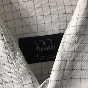 Grey Checked Ike Behar Dreas Shirt